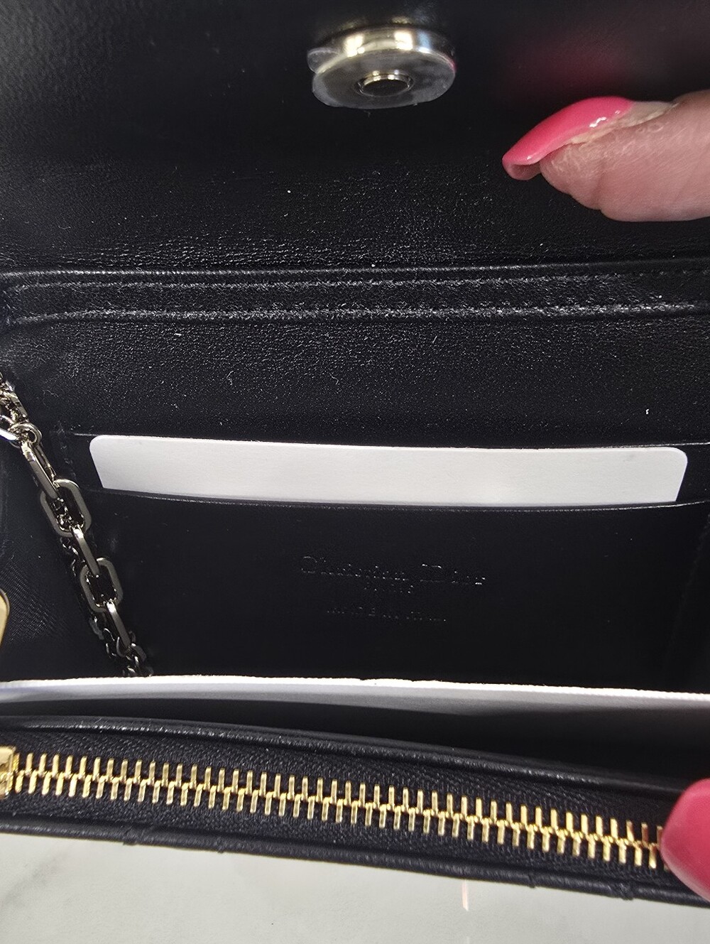 Dior My Dior Black Quilted Mini Leather Chain Bag - Picture 13 of 15